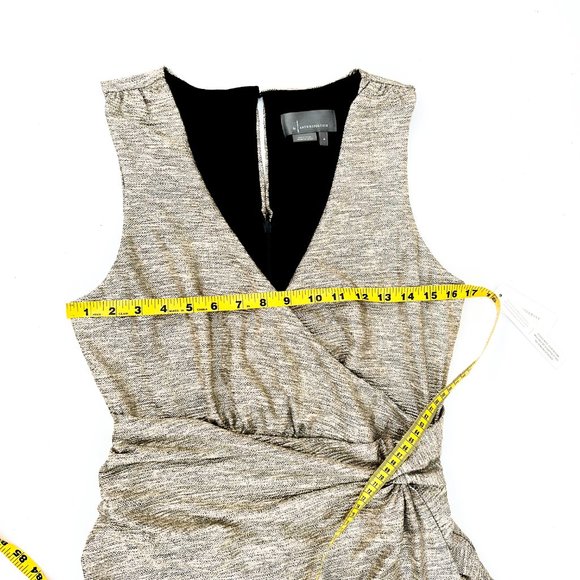 NWT anthropologie gold metallic midi dress w/comfy liner - Picture 5 of 10